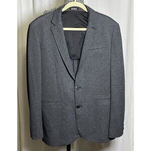 Express Blazer Mens Size M Slim Gray Stretch Moisture Wicking Gray Two Button